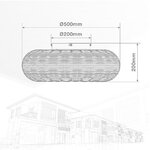 Ventilador techo Matera con mando 4xE27 Ø50 3 aspas DC Beige (2)