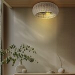 Ventilador techo Matera con mando 4xE27 Ø50 3 aspas DC Beige (1)