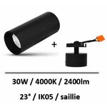 spot-led-noir-saillie-30W-miidex