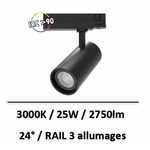 spot-led-noir-led-3000K-25W