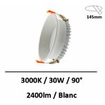spot-ledme-30W-3000K-blanc