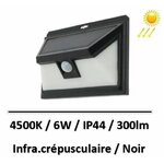 applique-led-noir-solaire-4W
