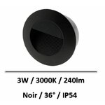 spot-led-encastre-3W-noir