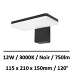 applique-led-noir-miidex-12W