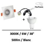 spot-led-blanc-encastre-6W