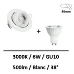 spot-led-6W-3000K-blanc