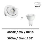 spot-led-blanc-orientable-6W-6000K