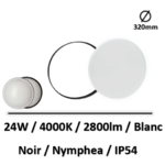 hublot-led-noir-blanc-IP54-24W-spectrum