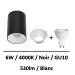 spot-led-noire-6W-spectrum-saillie