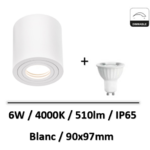 spot-led-saillie-blanc-9W-IP65
