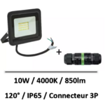 Projecteur-led-10W-Connecteur-IP68