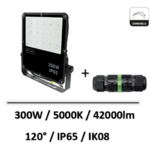projecteur-led-300W-noir-connecteur