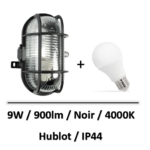 hublot-led-tibelec-noir-9W-led-grille-IP44