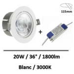spot-led-blanc-encastre-20W
