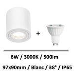 spot-led-saillie-blanc-spectrum-6W