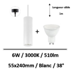 spot-led-suspendu-6W