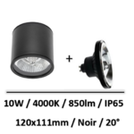 spot-led-saillie-noir