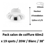 eclairage salon de coiffure
