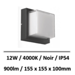 applique-led-carre-noir