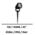 projecteur-led-noir-5W-piquet