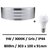 applique-led-grise-9W