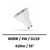 GU10-4W-55°