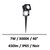 spot-led-sur-piquet-noir-beneito