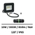 projecteur-led-10W-noir
