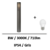 borne-led-grise