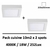 spot-carre-18W-blanc-pack-cuisine