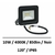 projecteur-led-10W-4000K-noir