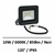 projecteur-led-noir-10W-6000K