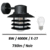 applique-led-bord-de-mer-noir