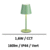 lampe-led-table-vert