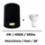 spot-led-saillie-noir