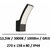 applique-led-12,5W-curve-arlux-anthracite