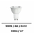 lampe-led-GU10-6W-10°-3000K