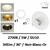 spot-led-encastre-xanlite-blanc-noir-or