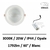 spot-led-opale-20W-clareo-blanc