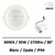 spot-led-encastre-blanc-opale-30W-clareo