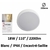 spot-led-saillie-encastre-xanlite-18W-IP44-blanc