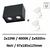 spot-led-saillie-noir-2XGU10-4000K-spectrum