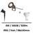 applique-led-6W-3000K-noir