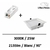 spot-led-tertia-carre-25W-blanc