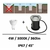 spot-led-encastre-gris-4W-3000K