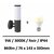 applique-led-ampoule-9W