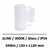 applique-led-blanche-ledme-2x3W