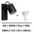 applique-led-arlux-noir-6w