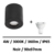 spot-led-saillie-6W-IP65-noir-spectrum