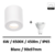 spot-led-saillie-blanc-dimmable-6W